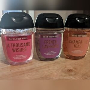 Mix 3 Bath & Body Works hand sanatizers